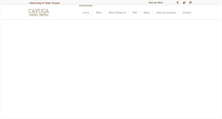 Desktop Screenshot of cayugafamilydental.com